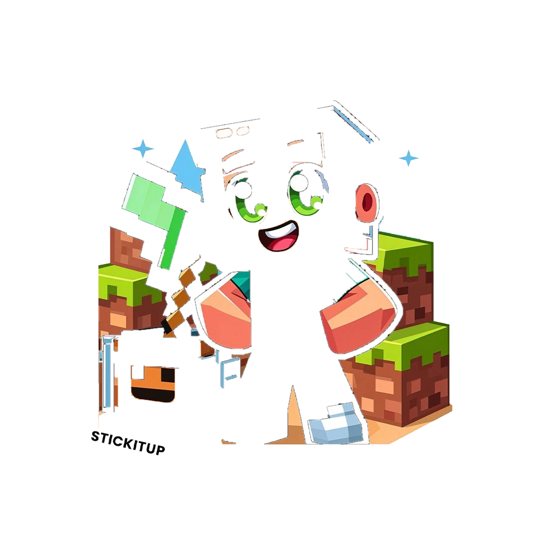 BLOCKY STEVE Sticker